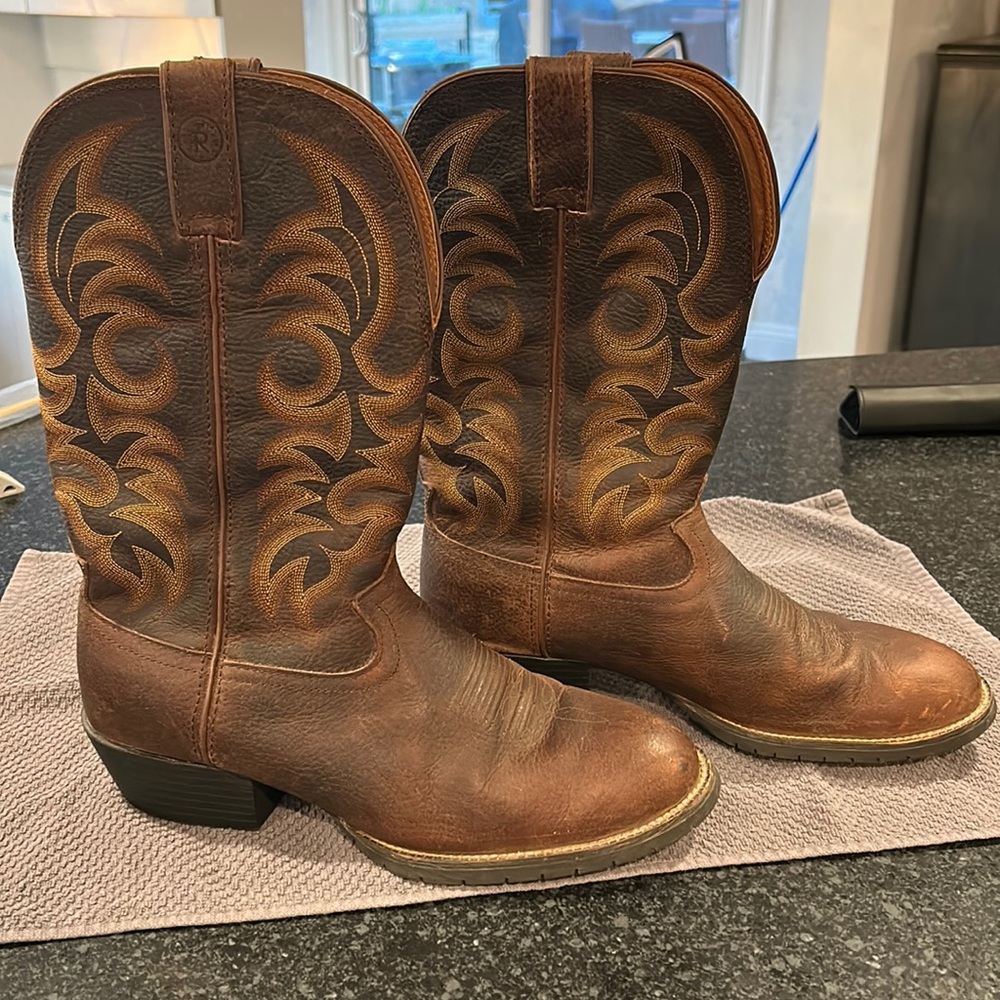 Tony Lama Men’s Brown Cowboy Boots Size 12